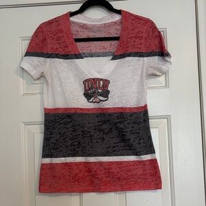 UNLV Women's Short Sleeve Tee - Red, White, and Gray